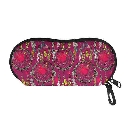 Purple Native Dream Catcher Print Glasses Case