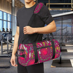 Purple Native Dream Catcher Print Gym Bag