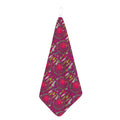 Purple Native Dream Catcher Print Hand Towel