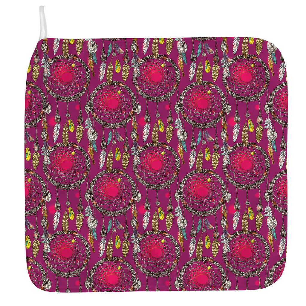 Purple Native Dream Catcher Print Hand Towel