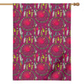Purple Native Dream Catcher Print House Flag