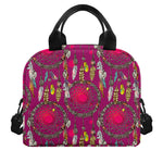 Purple Native Dream Catcher Print Insulated Lunch Bag