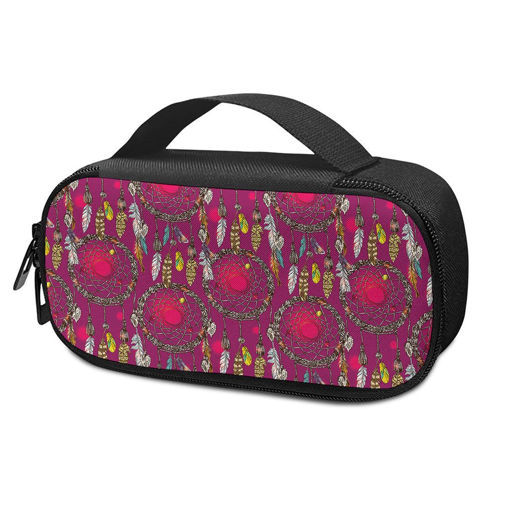 Purple Native Dream Catcher Print Insulin Cooler Travel Case