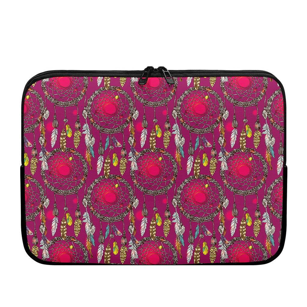 Purple Native Dream Catcher Print Laptop Sleeve