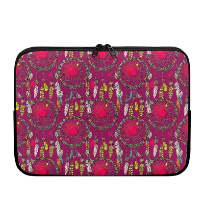 Purple Native Dream Catcher Print Laptop Sleeve