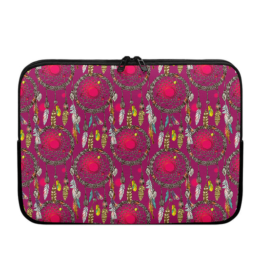 Purple Native Dream Catcher Print Laptop Sleeve