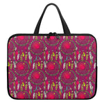 Purple Native Dream Catcher Print Laptop Sleeve With Handle
