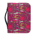 Purple Native Dream Catcher Print Leather Bible Cover