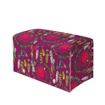 Purple Native Dream Catcher Print Leather Tissue Box Cover