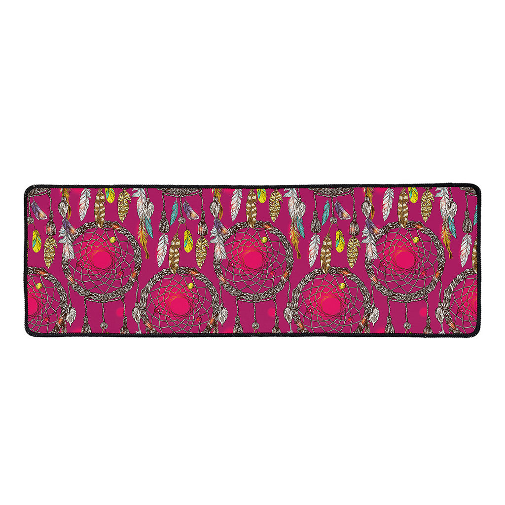 Purple Native Dream Catcher Print Long Kitchen Mat