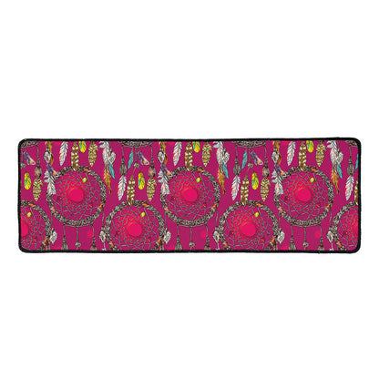 Purple Native Dream Catcher Print Long Kitchen Mat