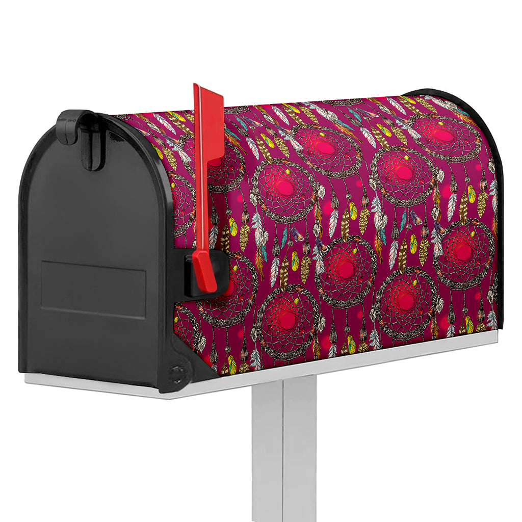 Purple Native Dream Catcher Print Mailbox Cover