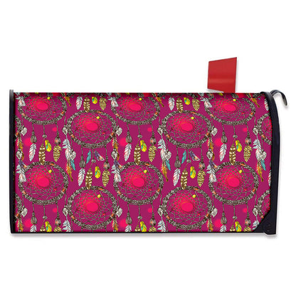 Purple Native Dream Catcher Print Mailbox Cover