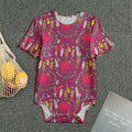 Purple Native Dream Catcher Print Men's Bodysuit
