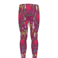 Purple Native Dream Catcher Print Men's Leggings