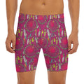 Purple Native Dream Catcher Print Men's Long Boxer Briefs