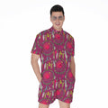 Purple Native Dream Catcher Print Men's Romper