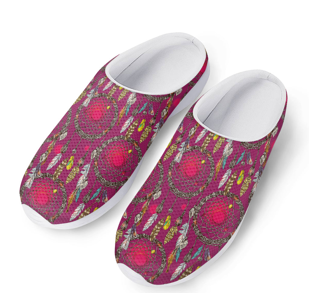Purple Native Dream Catcher Print Mesh Casual Shoes