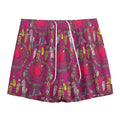 Purple Native Dream Catcher Print Mesh Shorts