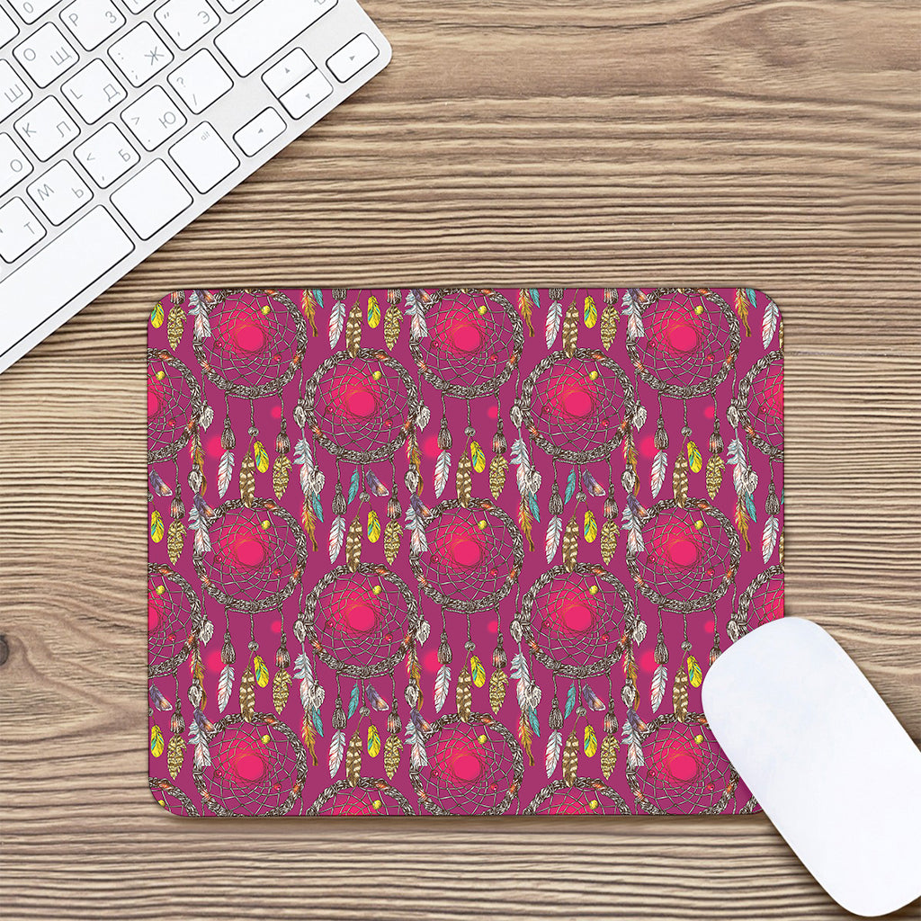 Purple Native Dream Catcher Print Mouse Pad