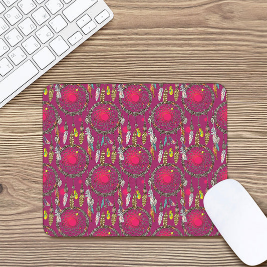 Purple Native Dream Catcher Print Mouse Pad