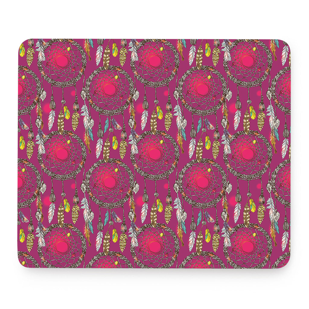 Purple Native Dream Catcher Print Mouse Pad