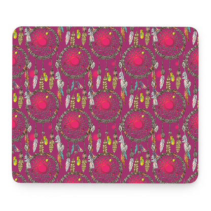 Purple Native Dream Catcher Print Mouse Pad