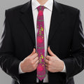 Purple Native Dream Catcher Print Necktie