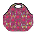Purple Native Dream Catcher Print Neoprene Lunch Bag