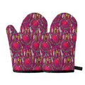 Purple Native Dream Catcher Print Oven Mitts