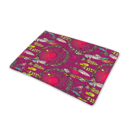 Purple Native Dream Catcher Print Pet Cooling Mat Cover