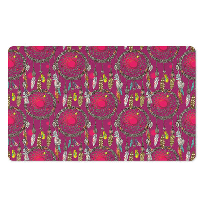 Purple Native Dream Catcher Print Polyester Doormat
