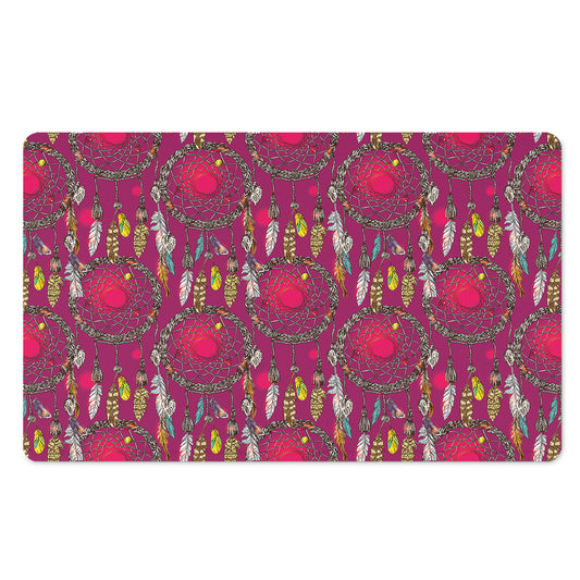 Purple Native Dream Catcher Print Polyester Doormat