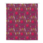 Purple Native Dream Catcher Print Polyester Shower Curtain