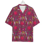 Purple Native Dream Catcher Print Rayon Hawaiian Shirt