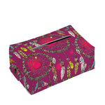 Purple Native Dream Catcher Print Rectangle Tissue Box Cover