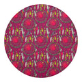 Purple Native Dream Catcher Print Round Blanket