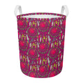 Purple Native Dream Catcher Print Round Laundry Basket