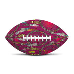 Purple Native Dream Catcher Print Rugby Ball