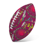 Purple Native Dream Catcher Print Rugby Ball