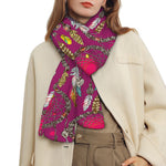 Purple Native Dream Catcher Print Scarf