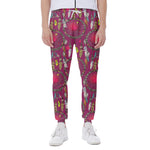 Purple Native Dream Catcher Print Scuba Joggers