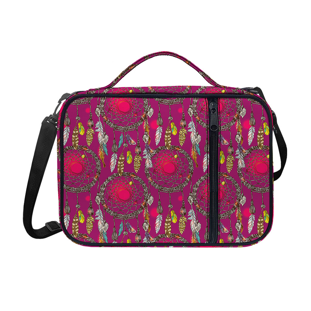 Purple Native Dream Catcher Print Shoulder Strap Bible Bag