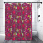Purple Native Dream Catcher Print Shower Curtain