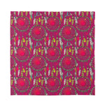 Purple Native Dream Catcher Print Silk Bandana