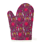 Purple Native Dream Catcher Print Single Oven Mitt