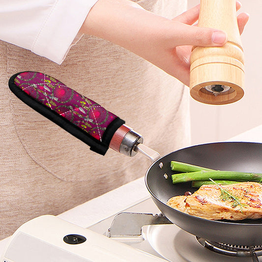 Purple Native Dream Catcher Print Skillet Handle Cover