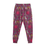 Purple Native Dream Catcher Print Sweatpants