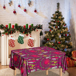 Purple Native Dream Catcher Print Tablecloth