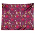 Purple Native Dream Catcher Print Tapestry